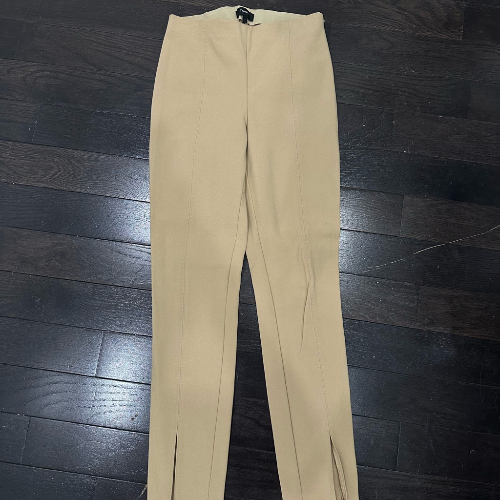 Never Worn Theory Beige High-Waisted Pants
